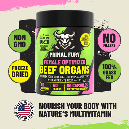female optimized beef organs